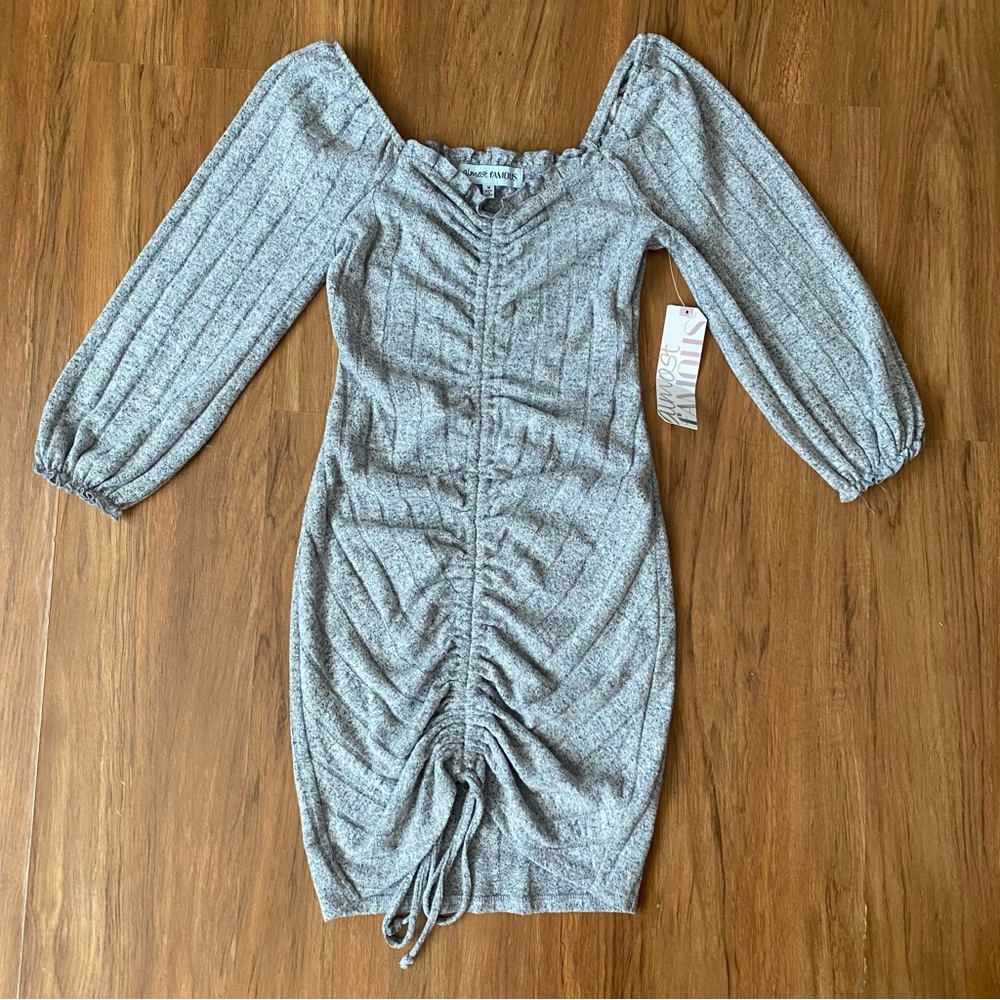Almost Famous Grey Bodycon Dress size M